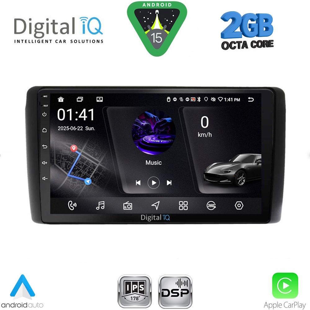 Βλησαρούλης Car Center - DIGITAL IQ RSF 4472_CPA (9inc) MULTIMEDIA TABLET for NISSAN LEAF mod. 2009-2017