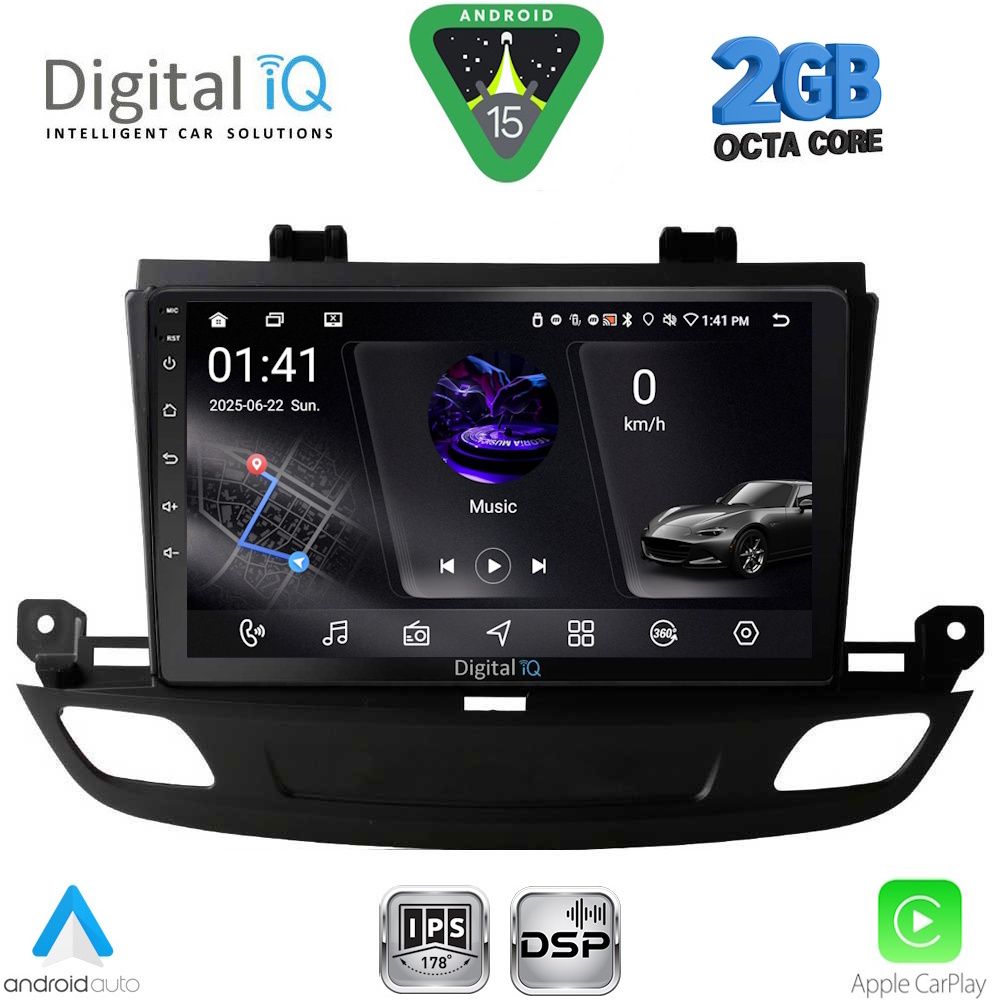 Βλησαρούλης Car Center - DIGITAL IQ RSF 4493_CPA (9inc) MULTIMEDIA TABLET for OPEL INSIGNIA mod. 2018-2024