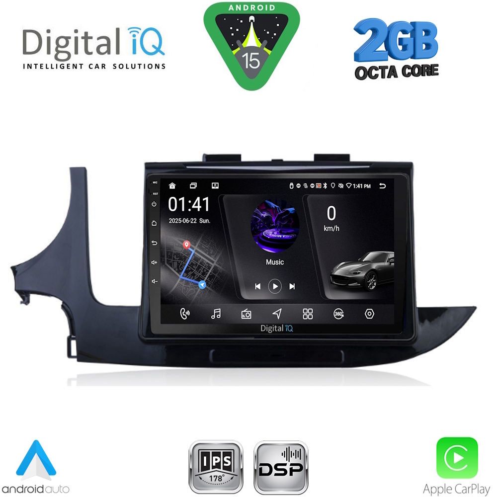 Βλησαρούλης Car Center - DIGITAL IQ RSF 4497_CPA (9inc) MULTIMEDIA TABLET for OPEL MOKKA mod. 2016-2021