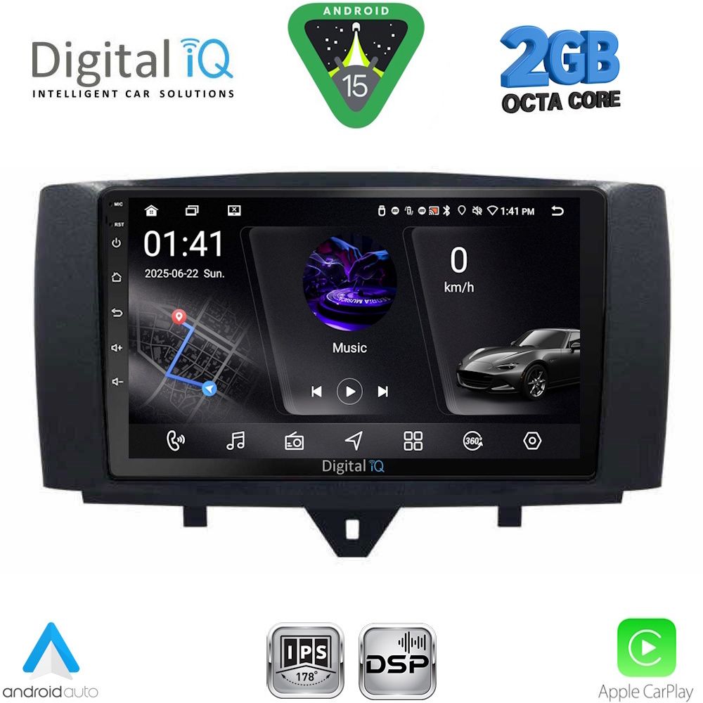 Βλησαρούλης Car Center - DIGITAL IQ RSF 4622_CPA (9inc) MULTIMEDIA TABLET for SMART (451) mod. 2010-2015
