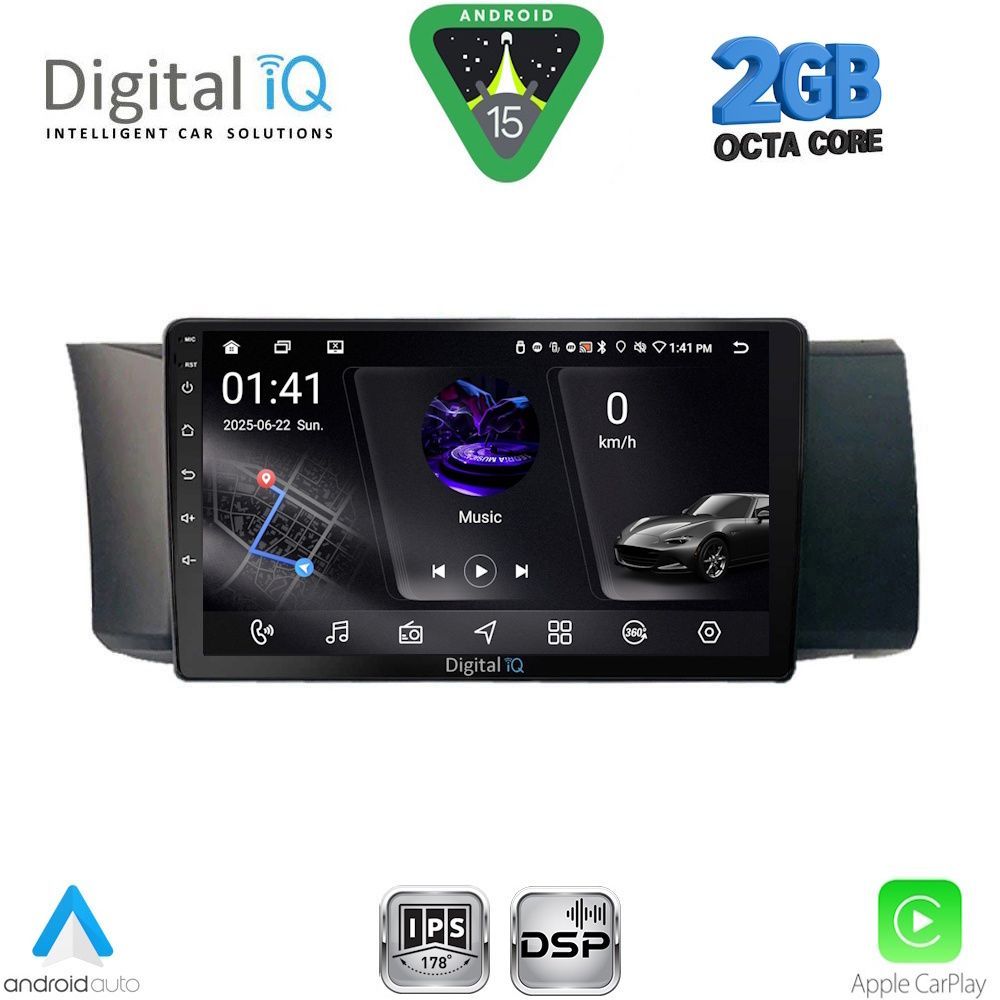 Βλησαρούλης Car Center - DIGITAL IQ RSF 4669_CPA (9inc) MULTIMEDIA TABLET for TOYOTA GT86 - SUBARU BRZ mod. 2012-2024