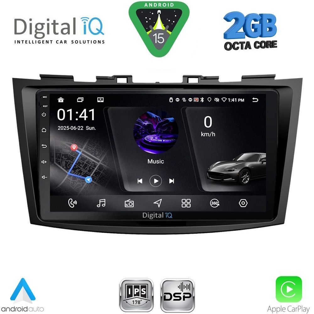 Βλησαρούλης Car Center - DIGITAL IQ RSF 4685_CPA (9inc) MULTIMEDIA TABLET for SUZUKI SWIFT mod. 2011-2016