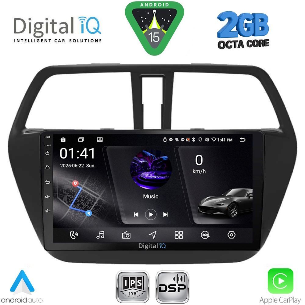 Βλησαρούλης Car Center - DIGITAL IQ RSF 4689_CPA (9inc) MULTIMEDIA TABLET for SUZUKI SX4 S-CROSS mod. 2014-2021
