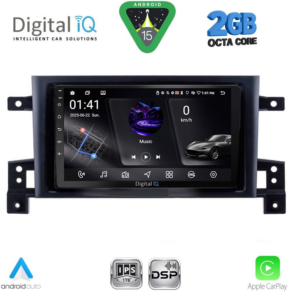 Βλησαρούλης Car Center - DIGITAL IQ RSF 4696_CPA (9inc) MULTIMEDIA TABLET for SUZUKI GRAND VITARA mod. 2005-2015