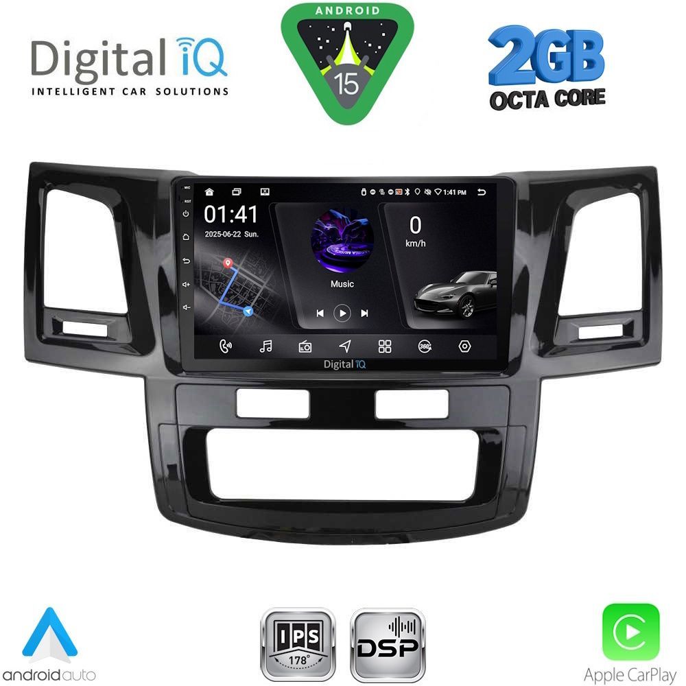 Βλησαρούλης Car Center - DIGITAL IQ RSF 4720_CPA (9inc) MULTIMEDIA TABLET for TOYOTA HILUX mod. 2005-2016