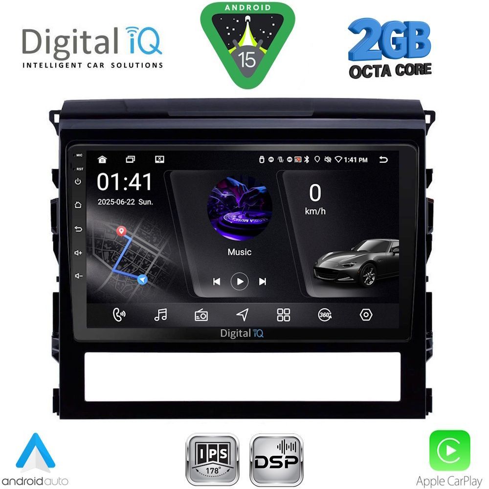 Βλησαρούλης Car Center - DIGITAL IQ RSF 4725_CPA (9inc) MULTIMEDIA TABLET for TOYOTA LANDCRUISER mod. 2016-2019