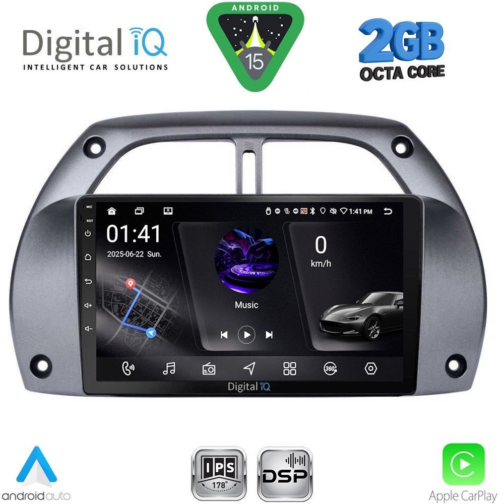 Βλησαρούλης Car Center - DIGITAL IQ RSF 4730_CPA A/C (9inc) MULTIMEDIA TABLET for TOYOTA RAV 4 mod. 2000-2006