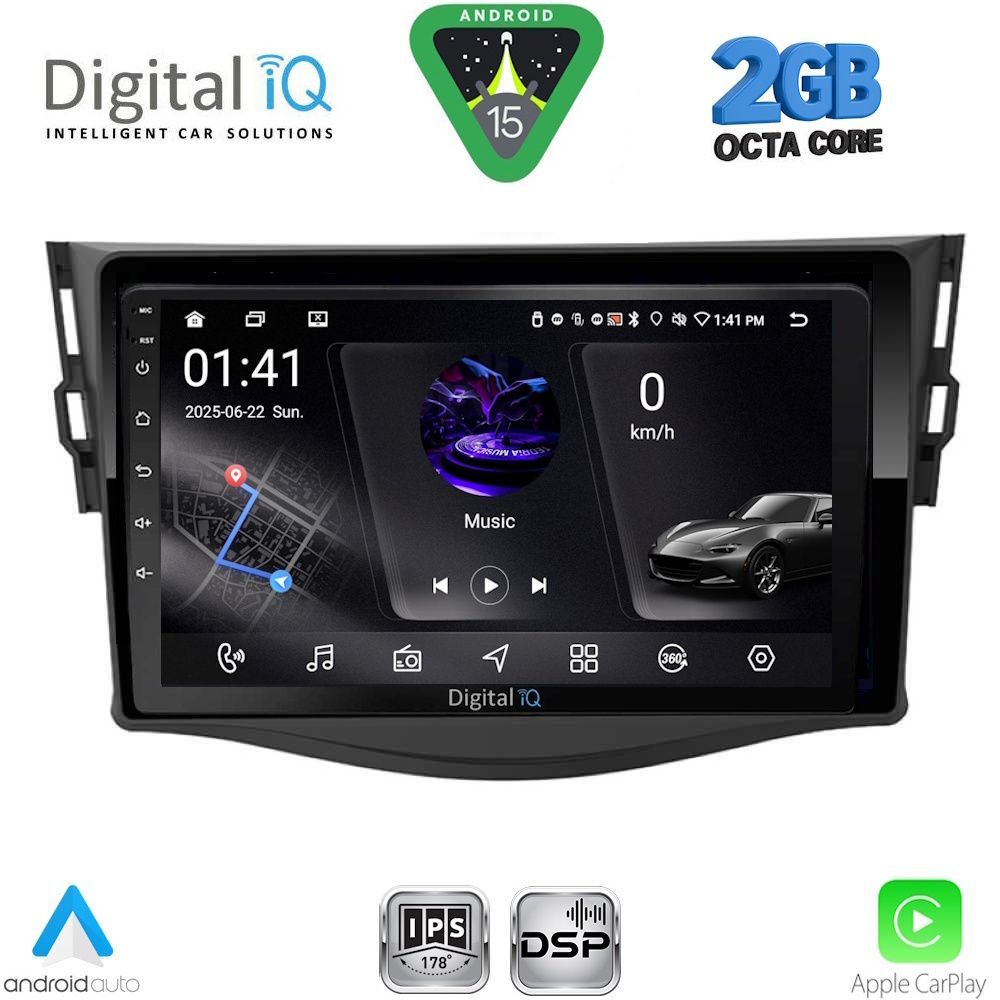 Βλησαρούλης Car Center - DIGITAL IQ RSF 4731_CPA (9inc) MULTIMEDIA TABLET for TOYOTA RAV 4 mod. 2006-2012