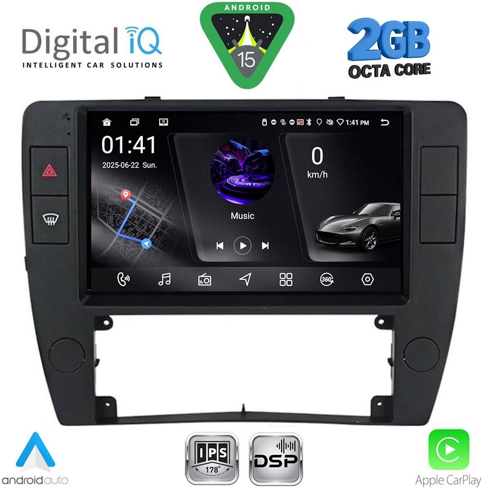 Βλησαρούλης Car Center - DIGITAL IQ RSF 4749_CPA  (9inc) MULTIMEDIA TABLET for VW PASSAT mod. 2000-2005