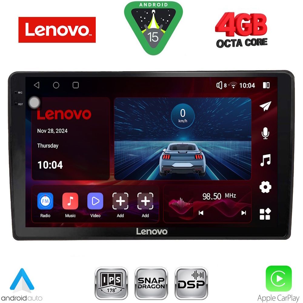 Βλησαρούλης Car Center - LENOVO SSV 9005_CPA (10inc) MULTIMEDIA TABLET for AUDI A4 mod. 2008-2015