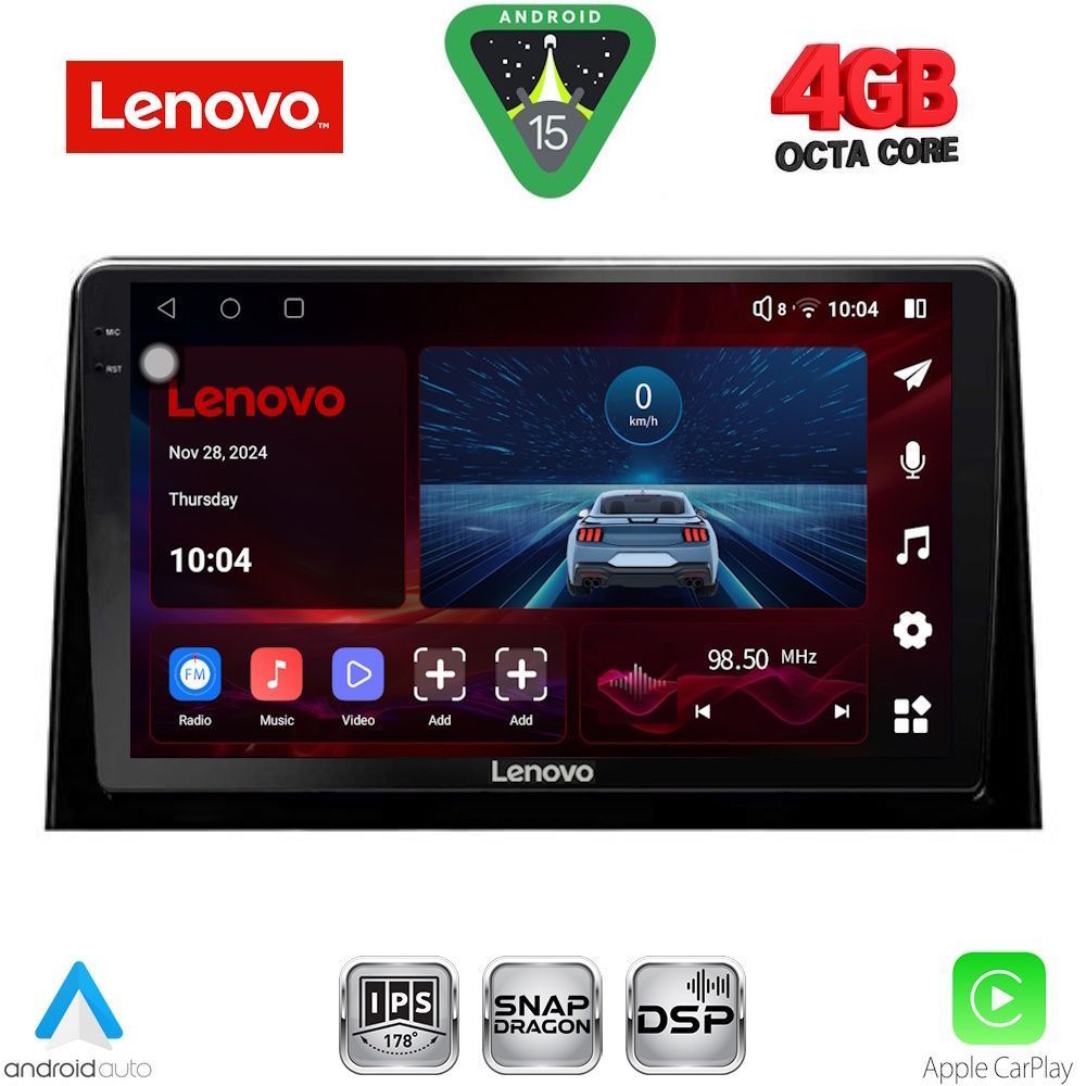 Βλησαρούλης Car Center - LENOVO SSV 9082_CPA (10inc) MULTIMEDIA TABLET for CITROEN BERLINGO – OPEL COMBO – PEUGEOT PARTNER – TOYOTA PROACE mod. 2018> - FIAT DOBLO mod. 2022>