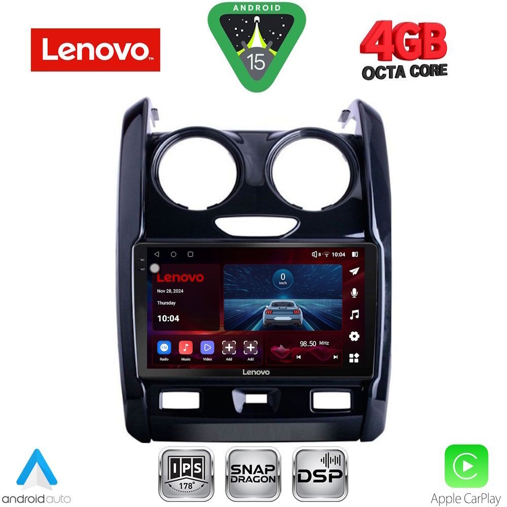 Βλησαρούλης Car Center - LENOVO SSV 9103_CPA (9inc) MULTIMEDIA TABLET for DACIA DUSTER mod. 2012-2019