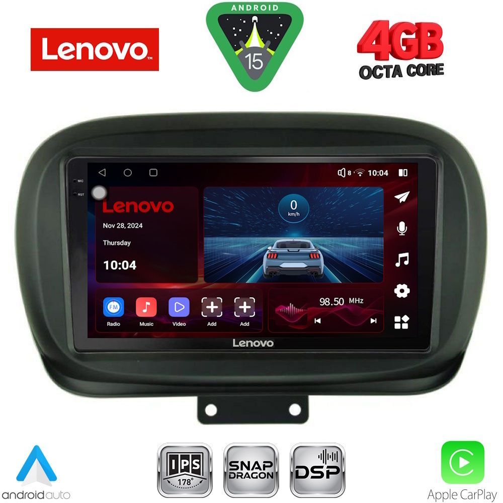Βλησαρούλης Car Center - LENOVO SSV 9134_CPA (9inc) MULTIMEDIA TABLET for FIAT 500Χ mod. 2014>