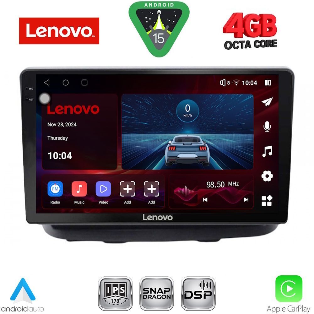 Βλησαρούλης Car Center - LENOVO SSV 9135_CPA (10inc) MULTIMEDIA TABLET for FIAT DOBLO mod. 2002-2009