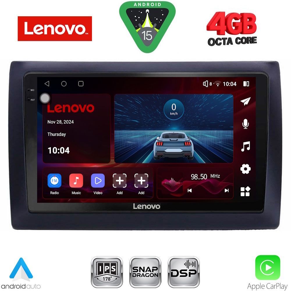 Βλησαρούλης Car Center - LENOVO SSV 9145_CPA (9inc) MULTIMEDIA TABLET for FIAT STILO mod. 2001-2007