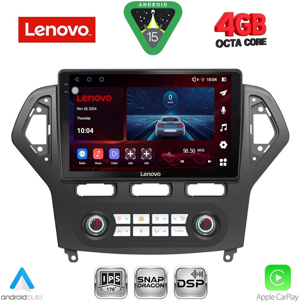 Βλησαρούλης Car Center - LENOVO SSV 9162_CPA CLIMA (10inc) MULTIMEDIA TABLET for FORD MONDEO mod. 2007-2011