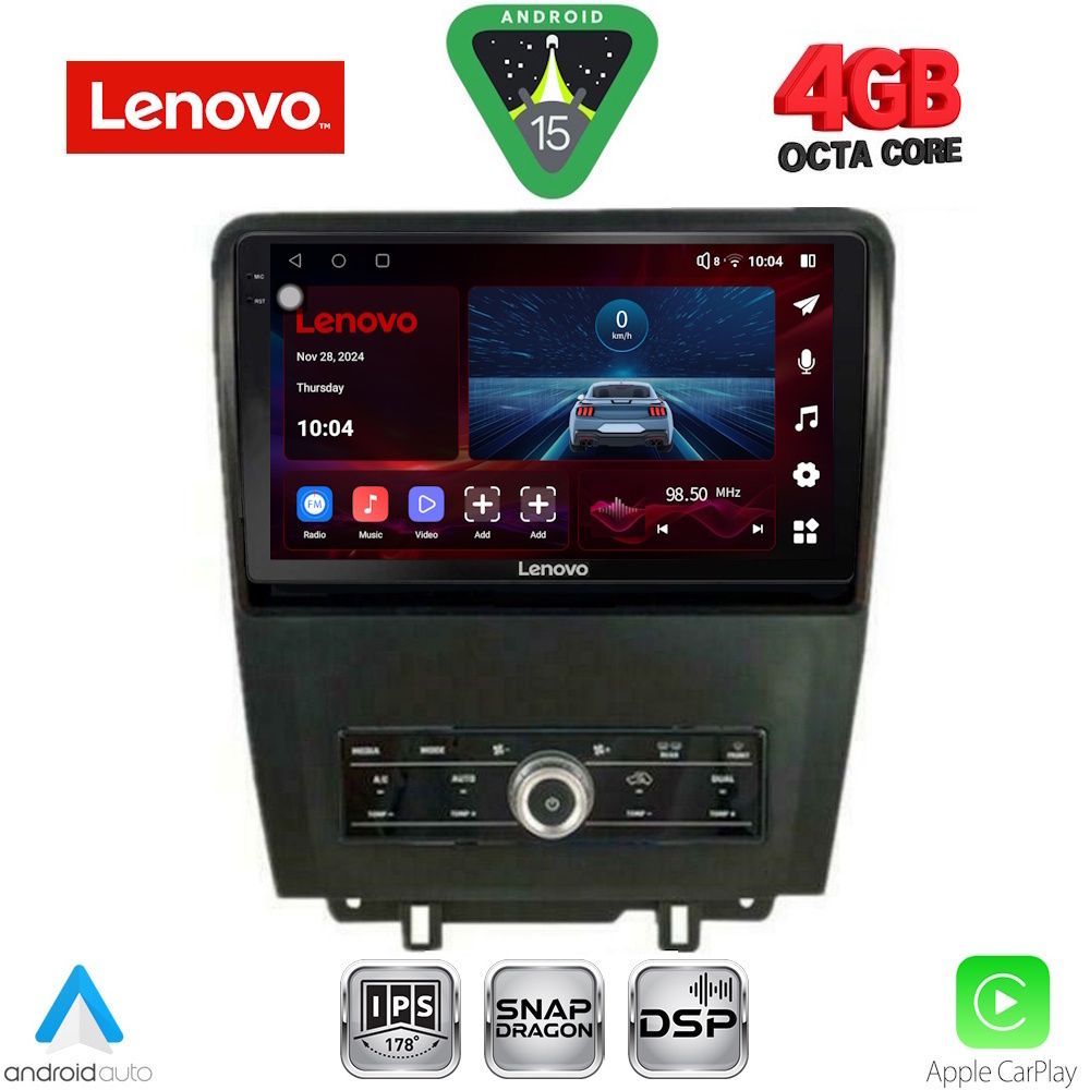 Βλησαρούλης Car Center - LENOVO SSV 9165_CPA (9inc) MULTIMEDIA TABLET for FORD MUSTANG mod. 2010-2015