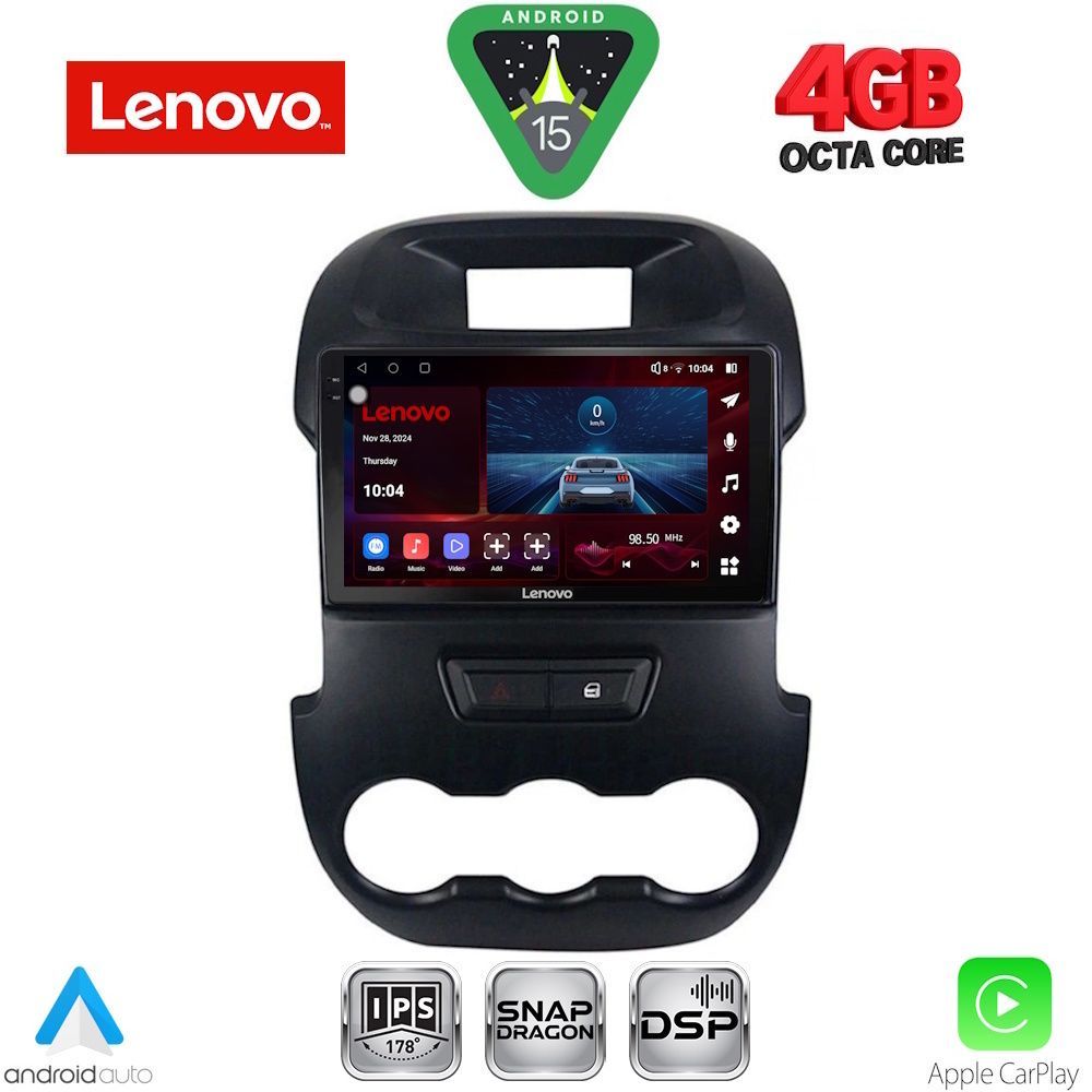 Βλησαρούλης Car Center - LENOVO SSV 9171_CPA (9inc) MULTIMEDIA TABLET for FORD RANGER mod. 2011-2015