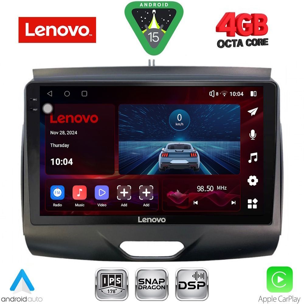 Βλησαρούλης Car Center - LENOVO SSV 9172_CPA (9inc) MULTIMEDIA TABLET for FORD RANGER mod. 2015-2018