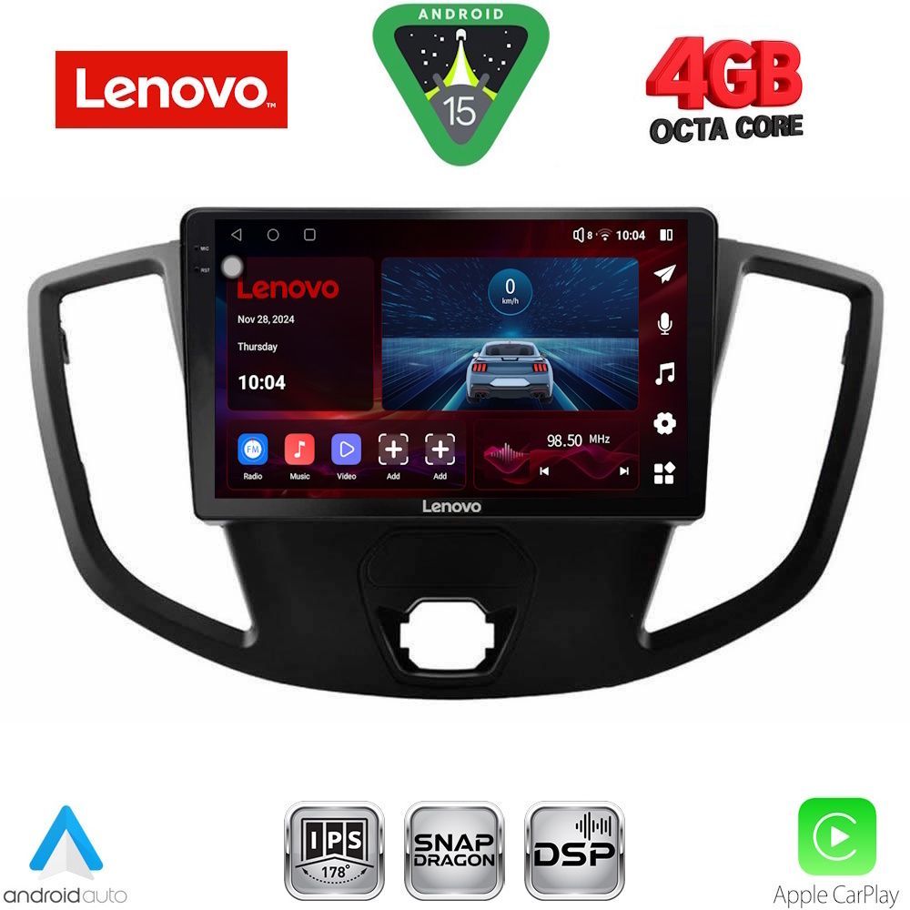 Βλησαρούλης Car Center - LENOVO SSV 9179_CPA  (9inc) MULTIMEDIA TABLET for FORD TRANSIT mod. 2014-2020
