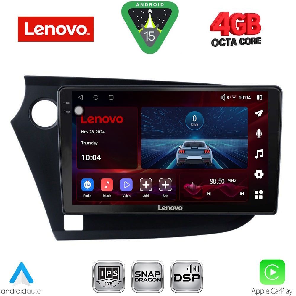 Βλησαρούλης Car Center - LENOVO SSV 9205_CPA (9inc) MULTIMEDIA TABLET for HONDA INSIGHT mod. 2009-2014