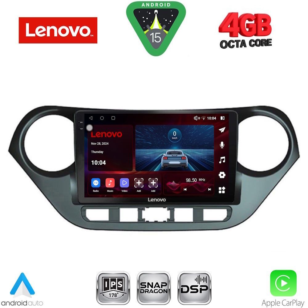 Βλησαρούλης Car Center - LENOVO SSV 9224_CPA (9inc) MULTIMEDIA TABLET for HYUNDAI i10 mod. 2014-2020