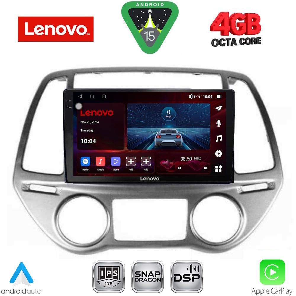 Βλησαρούλης Car Center - LENOVO SSV 9227_CPA CLIMA (9inc) MULTIMEDIA TABLET for HYUNDAI i20 mod. 2008-2012
