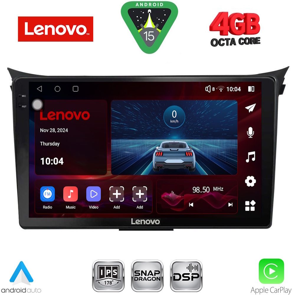 Βλησαρούλης Car Center - LENOVO SSV 9232_CPA (9inc) MULTIMEDIA TABLET for HYUNDAI i30  mod. 2012-2017