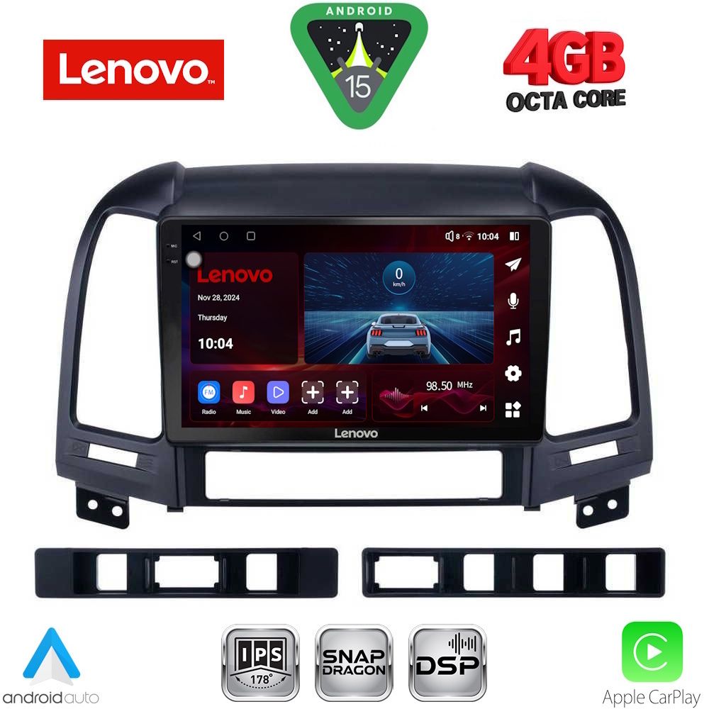 Βλησαρούλης Car Center - LENOVO SSV 9239_CPA (9inc) MULTIMEDIA TABLET for HYUNDAI SANTA FE mod. 2005-2013