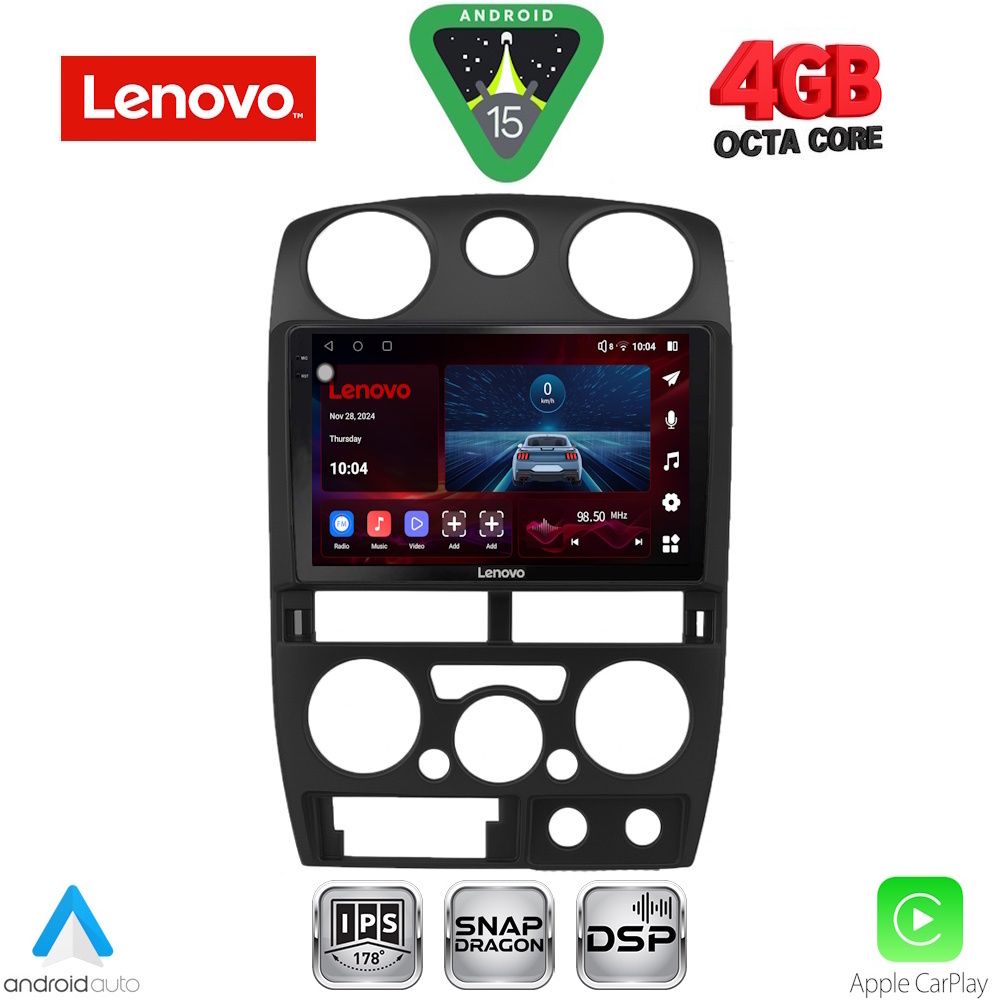 Βλησαρούλης Car Center - LENOVO SSV 9254BL_CPA (9inc) MULTIMEDIA TABLET for ISUZU D-MAX mod. 2008-2012 (BLACK)