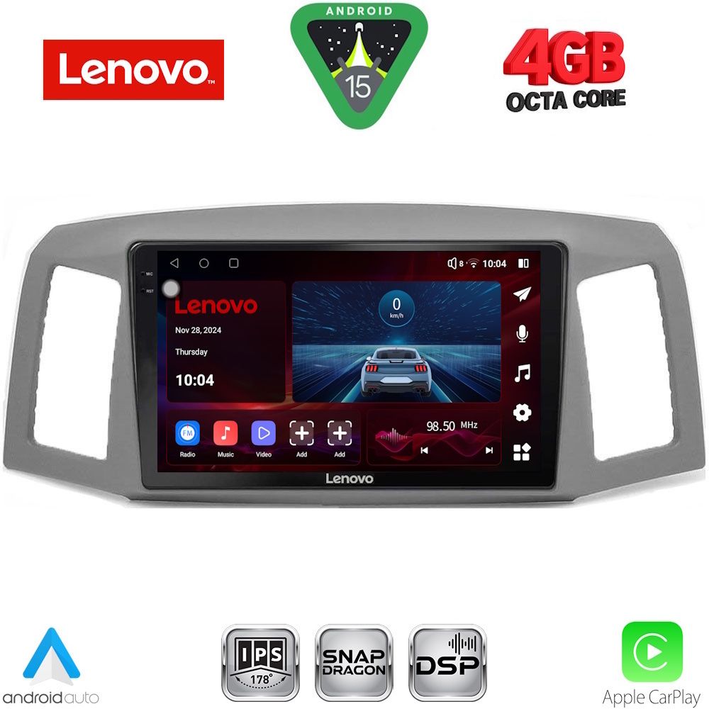Βλησαρούλης Car Center - LENOVO SSV 9281_CPA (10inc) MULTIMEDIA TABLET for JEEP GRAND CHEROKEE mod. 2005-2007