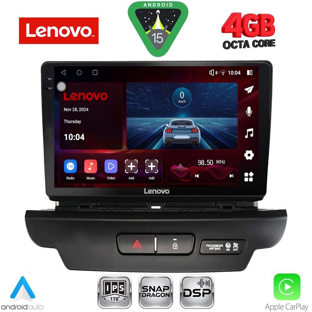 Βλησαρούλης Car Center - LENOVO SSV 9304_CPA (9inc) MULTIMEDIA TABLET for KIA CEED - XCEED mod. 2018-2022