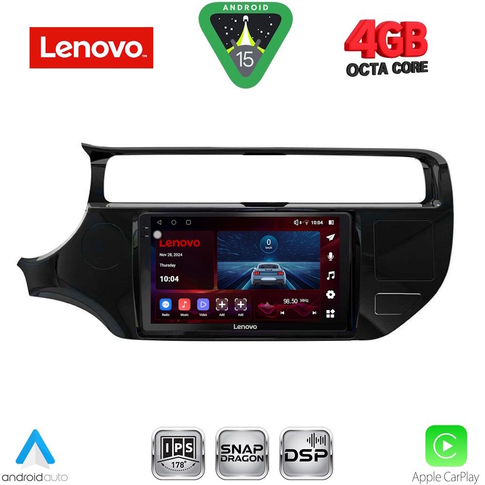 Βλησαρούλης Car Center - LENOVO SSV 9315_CPA (9inc) MULTIMEDIA TABLET for KIA RIO mod. 2015-2018