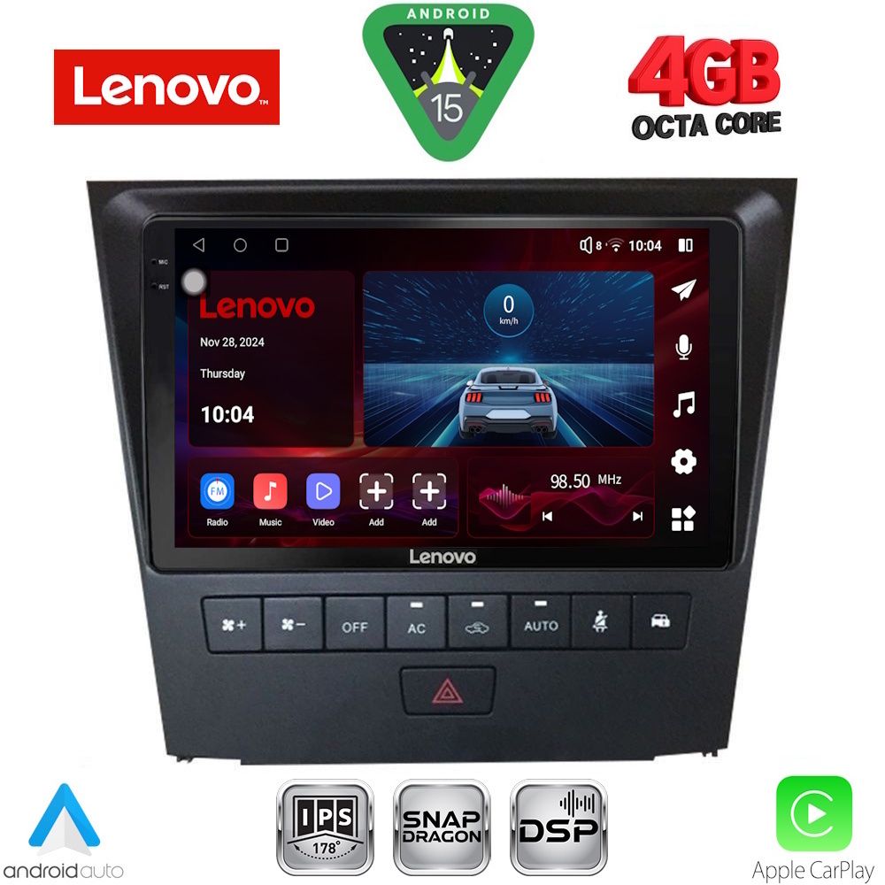 Βλησαρούλης Car Center - LENOVO SSV 9341_CPA (9inc) MULTIMEDIA TABLET for LEXUS GS mod. 2004-2011