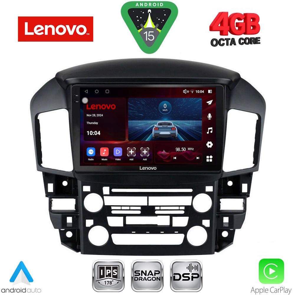 Βλησαρούλης Car Center - LENOVO SSV 9344_CPA (9inc) MULTIMEDIA TABLET for LEXUS RX 300 mod. 1998-2003