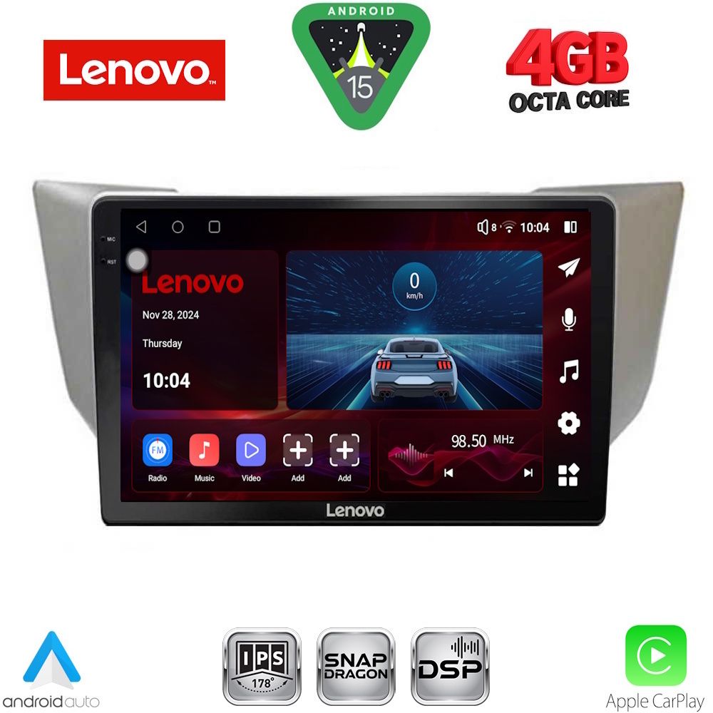 Βλησαρούλης Car Center - LENOVO SSV 9345_CPA (9inc) MULTIMEDIA TABLET for LEXUS RX 300 – 400 mod. 2003-2008