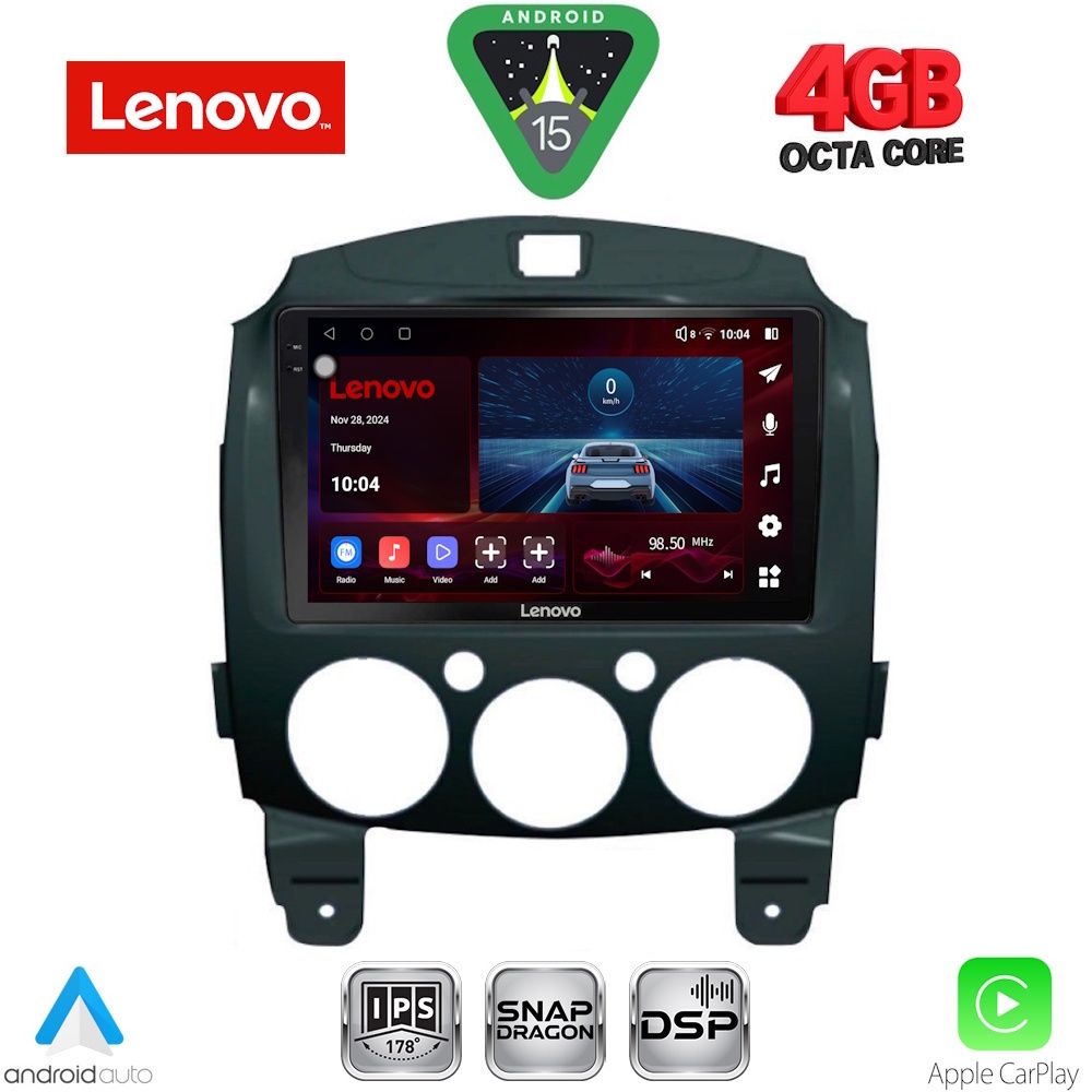 Βλησαρούλης Car Center - LENOVO SSV 9361_CPA (9inc) MULTIMEDIA TABLET for MAZDA 2  mod. 2007-2014