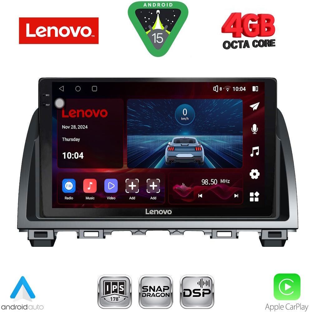 Βλησαρούλης Car Center - LENOVO SSV 9378_CPA (9inc) MULTIMEDIA TABLET for MAZDA 6 mod. 2012-2017