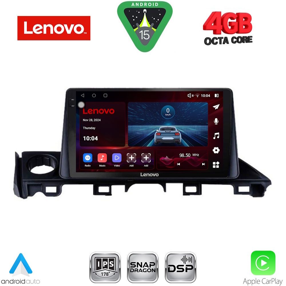 Βλησαρούλης Car Center - LENOVO SSV 9379_CPA (9inc) MULTIMEDIA TABLET for MAZDA 6 mod. 2017-2020