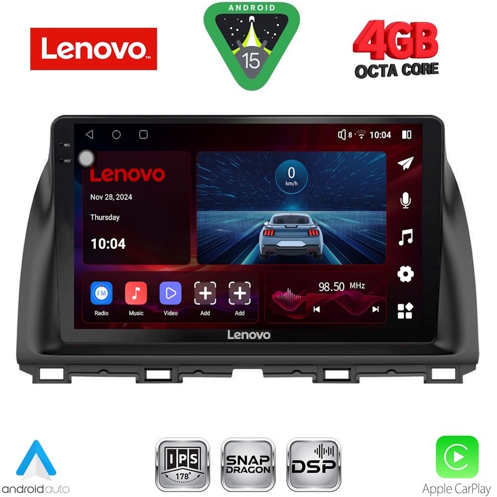 Βλησαρούλης Car Center - LENOVO SSV 9380_CPA (10inc) MULTIMEDIA TABLET for MAZDA CX5 mod. 2013-2017