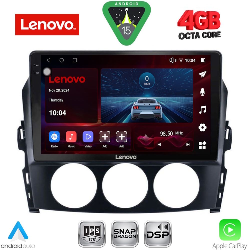 Βλησαρούλης Car Center - LENOVO SSV 9392_CPA (9inc) MULTIMEDIA TABLET for MAZDA MX5 mod. 2005-2015