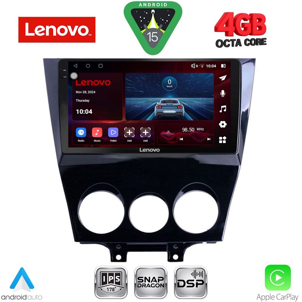 Βλησαρούλης Car Center - LENOVO SSV 9395_CPA (9inc) MULTIMEDIA TABLET for MAZDA RX8 mod. 2008>