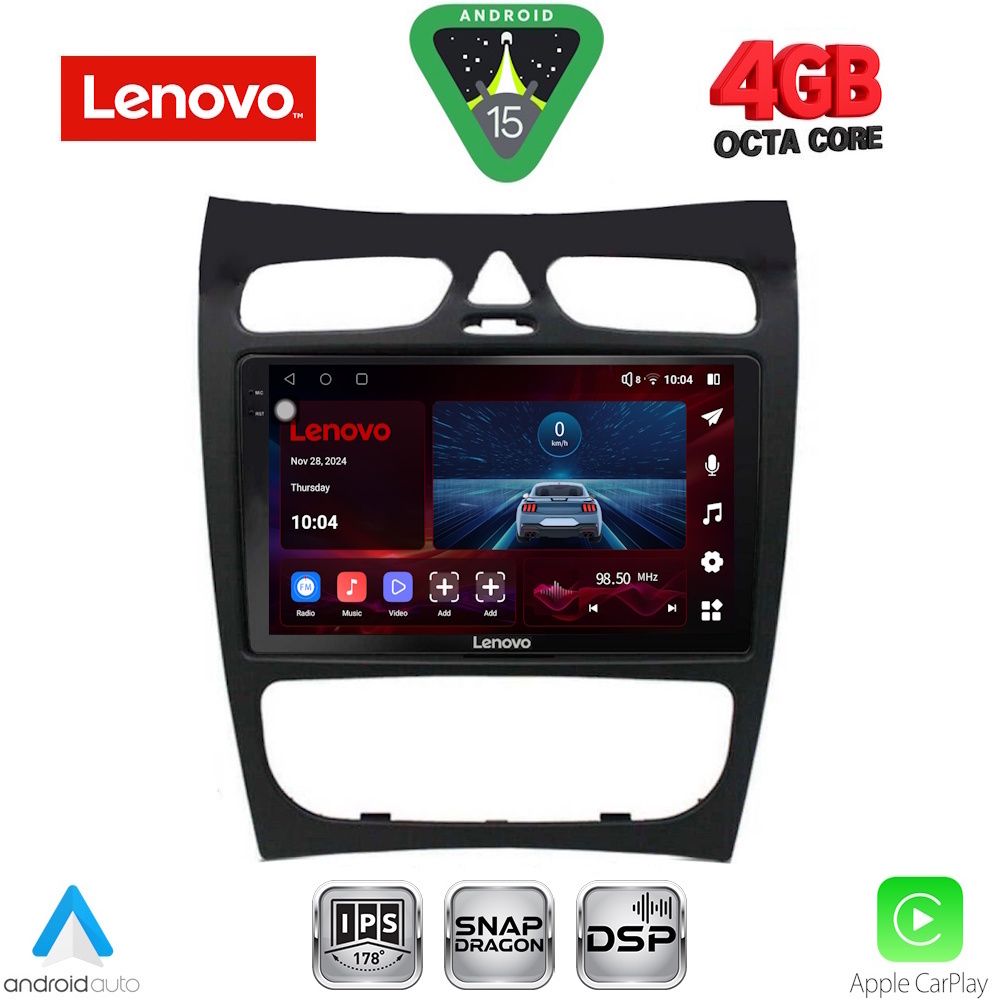 Βλησαρούλης Car Center - LENOVO SSV 9406_CPA (9inc) MULTIMEDIA TABLET for MERCEDES CLK (W209) mod. 2000-2004