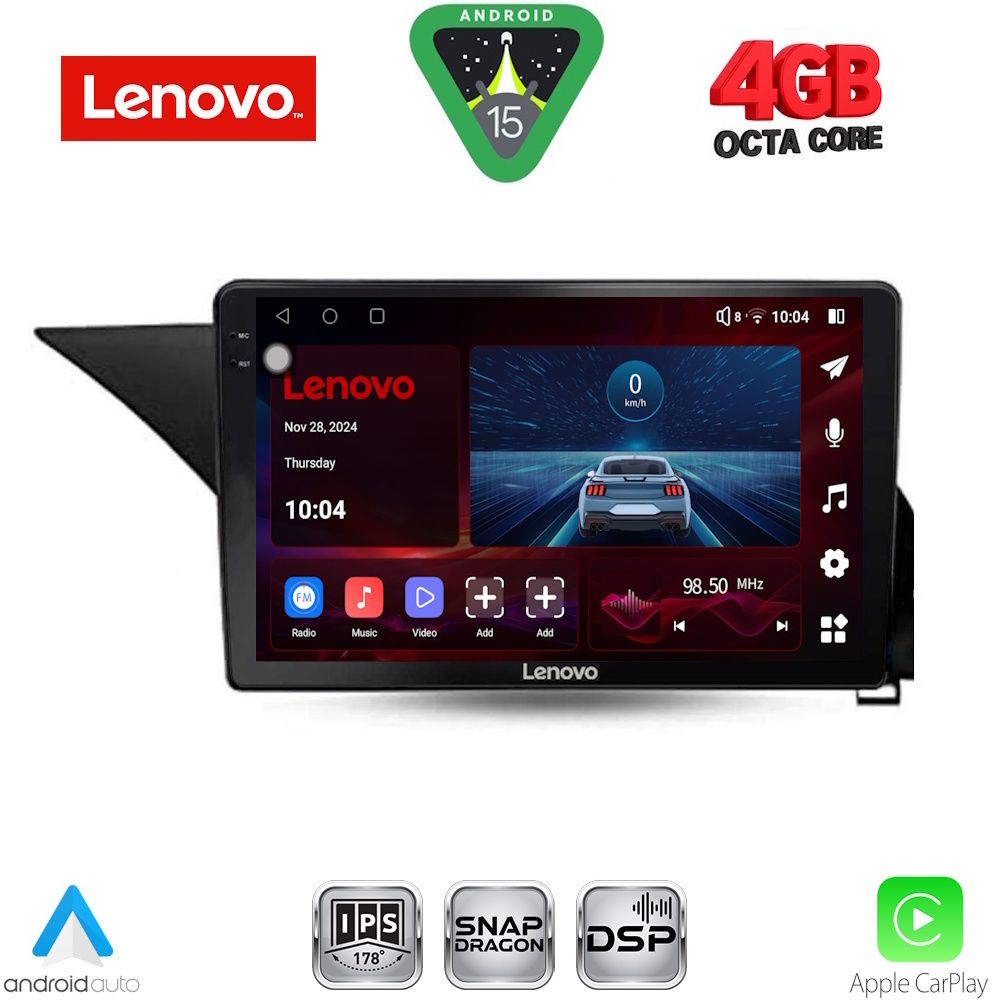 Βλησαρούλης Car Center - LENOVO SSV 9409_CPA (10inc) MULTIMEDIA TABLET for MERCEDES E (W212) mod. 2009-2016
