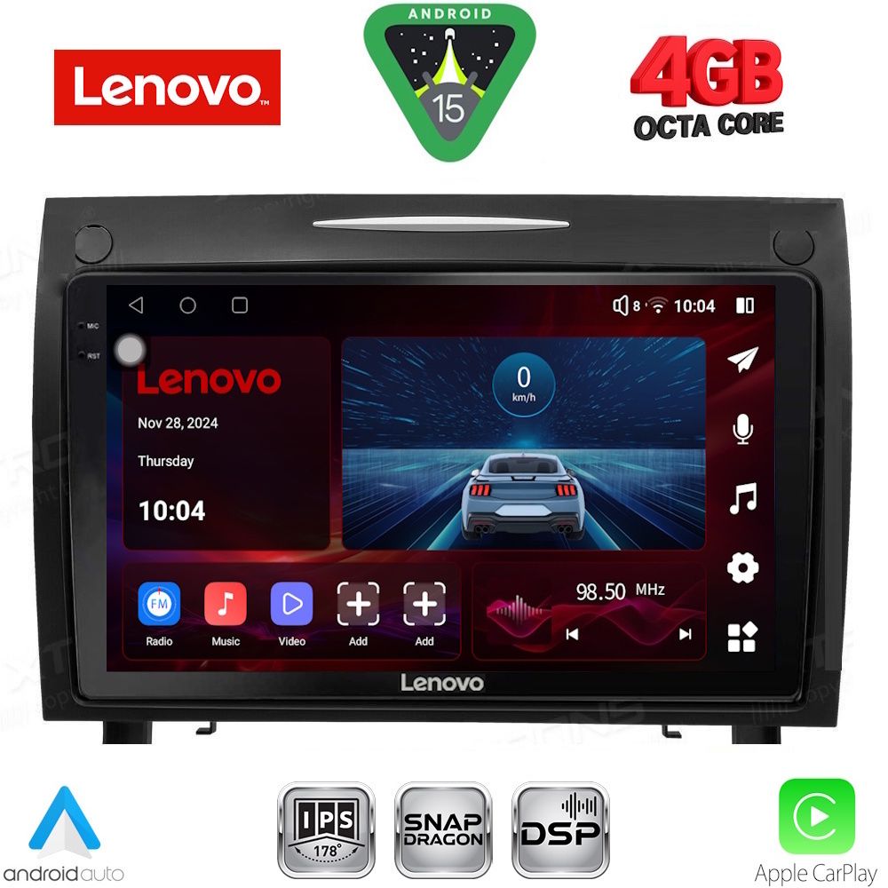 Βλησαρούλης Car Center - LENOVO SSV 9419_CPA (9inc) MULTIMEDIA TABLET for MERCEDES SLK R171 mod. 2004-2010