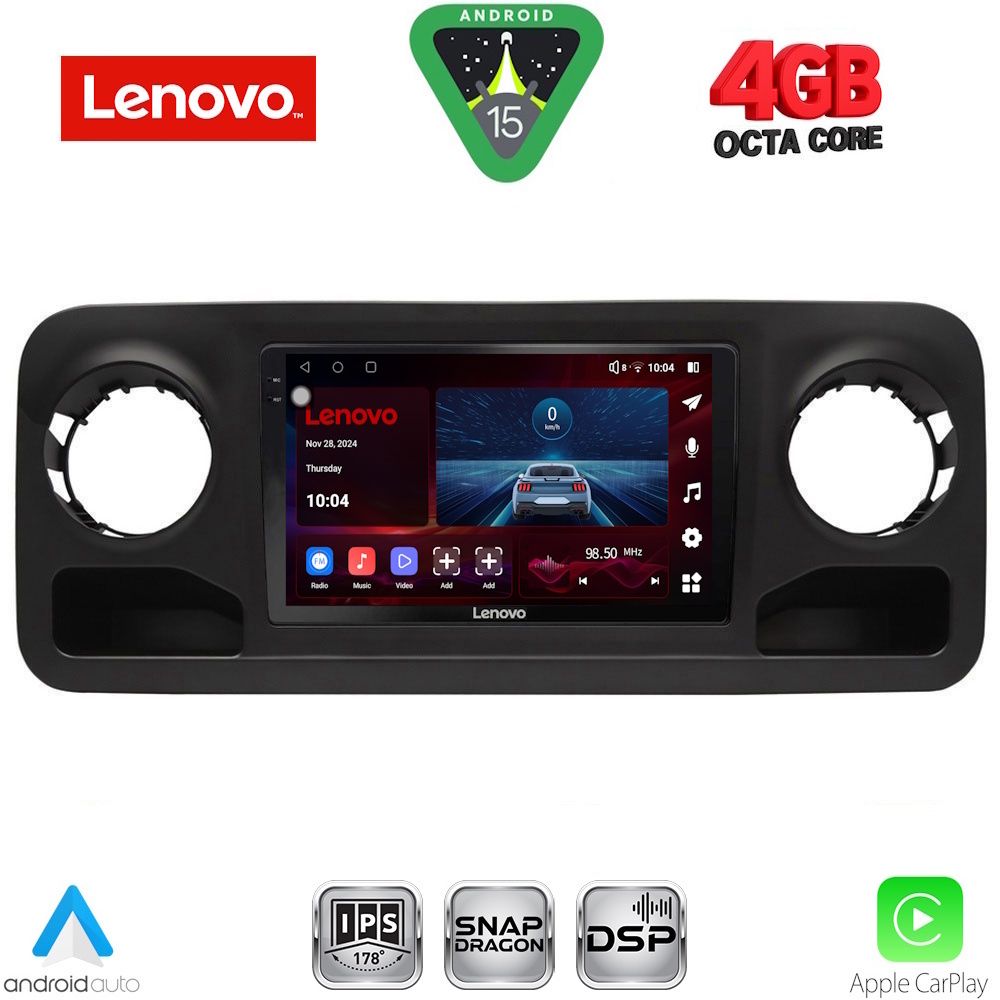 Βλησαρούλης Car Center - LENOVO SSV 9424_CPA (10inc) MULTIMEDIA TABLET for MERCEDES SPRINTER mod. 2018-2026