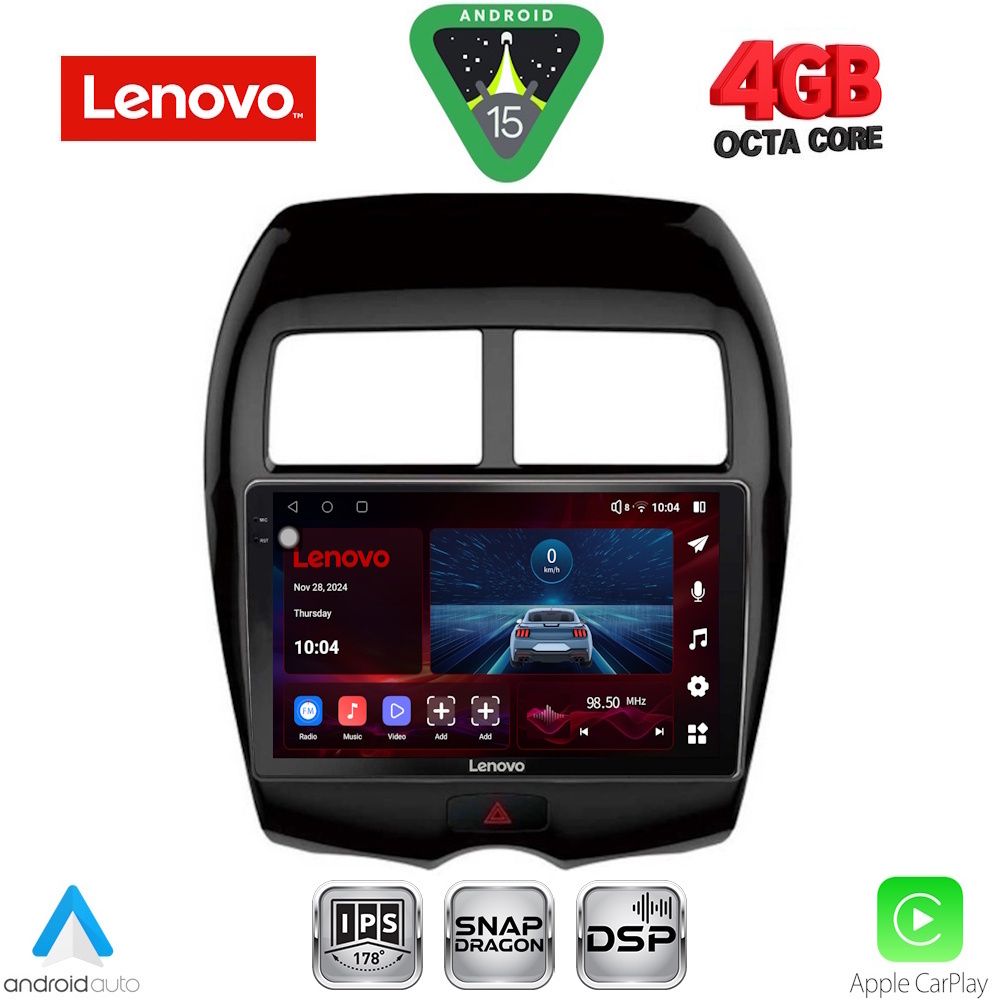 Βλησαρούλης Car Center - LENOVO SSV 9430_CPA (10inc) MULTIMEDIA TABLET for MITSUBISHI ASX mod. 2009-2020 - PEUGEOT 4008 mod. 2012-2018