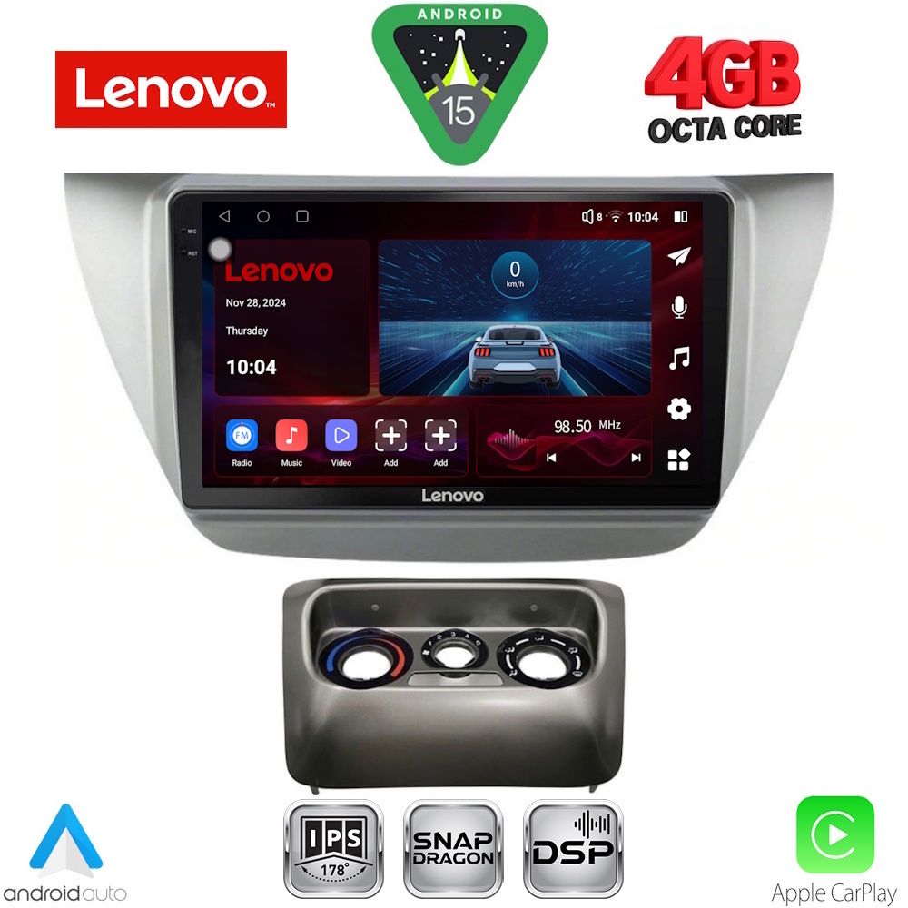 Βλησαρούλης Car Center - LENOVO SSV 9433_CPA (9inc) MULTIMEDIA TABLET for MITSUBISHI LANCER mod. 2000-2007