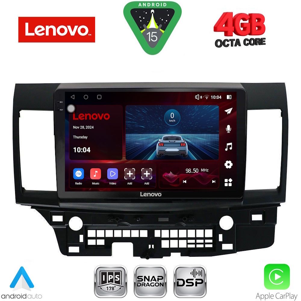 Βλησαρούλης Car Center - LENOVO SSV 9434_CPA (10inc) MULTIMEDIA TABLET for MITSUBISHI LANCER mod. 2008-2017