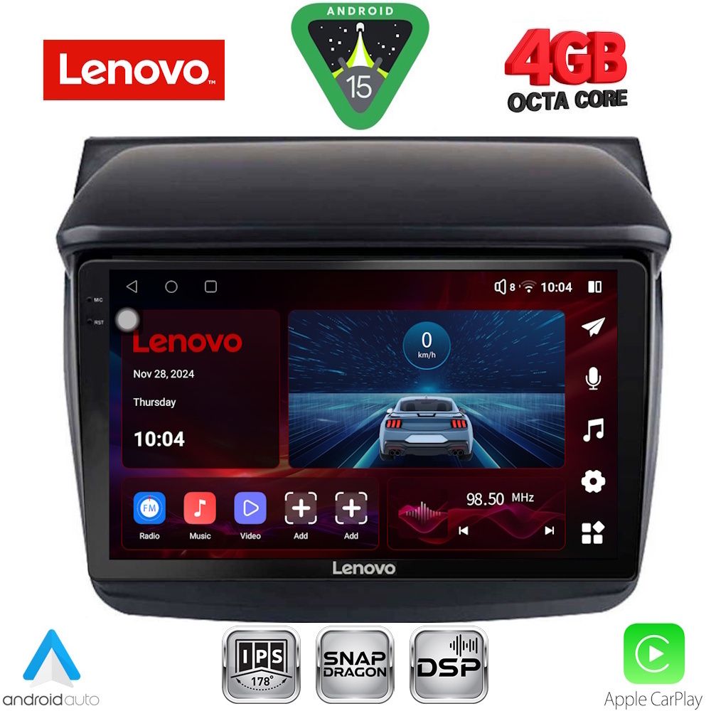 Βλησαρούλης Car Center - LENOVO SSV 9436_CPA (9inc) MULTIMEDIA TABLET for MITSUBISHI L200 mod. 2006-2015